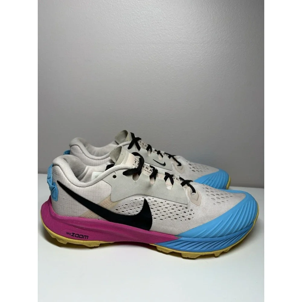 Nike Zoom Terra Kiger 5 Women's Trail Running Shoes Orewood Pink Blue‎ - Size 7